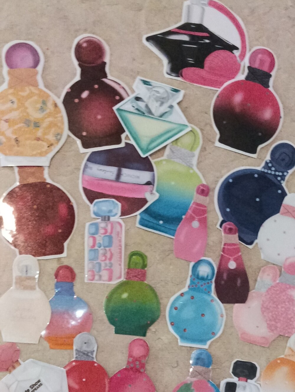 Britney Spears Perfume Bottle Sticker Set
